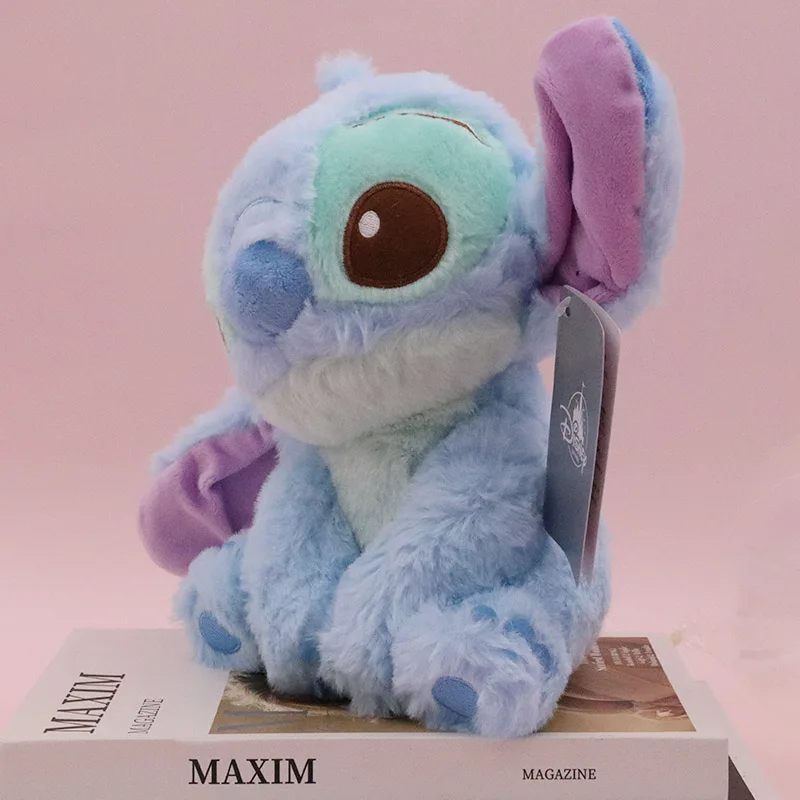 23cm 디즈니 Lilo 및 스티치 플러시 장난감 애니메이션 귀여운 것들 Kawaii Kids 인형 박제 동물 어린이 장난감 소년 선물 여자 친구