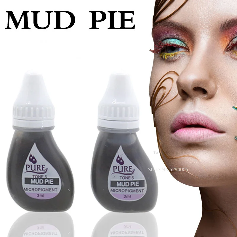 3ml/Bottle Pure Permanent Makeup Inks for Eyebrows Eyeliner Lip Microblading Eyebrow Beauty Tattoo Pigment Color Art Supplies