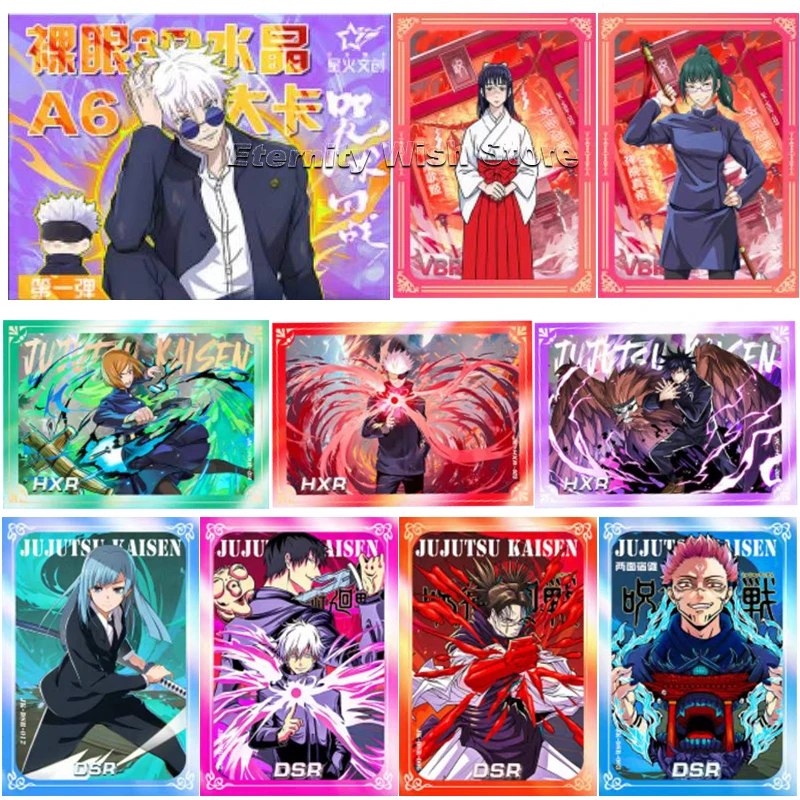 

Jujutsu Kaisen Card Anime Character Satoru Gojo Kugisaki Nobara Miwa Kasum Collection Cards Kid Gift Children Birthday Toys