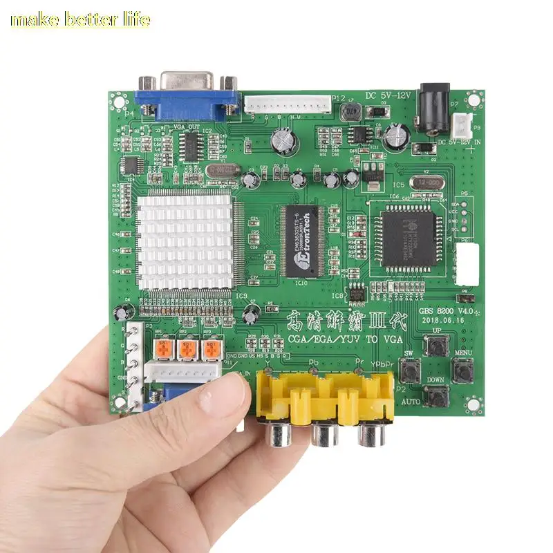 ̵ ӿ RGB/CGA/EGA/YUV To VGA HD    1 , HD9800/GBS8200  ׸ 