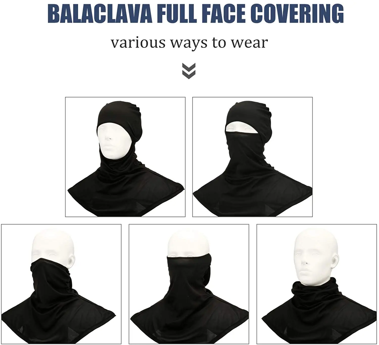 Balaclava Men Women Face Mask Sun/UV Protection Breathable Long Neck Covers for Cycling Motorcycle Fishing Skiing Snowboarding Balaclava Hat Sun Protection Mask Riding Mask