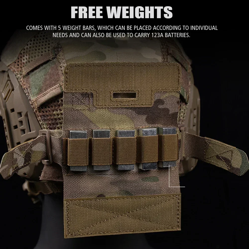 Tactical NVG Counterweight Kit FAST Helmet Counterbalance Weight Pouch OPS-Core/Crye/MICH/Team Wendy Helmet Accessory