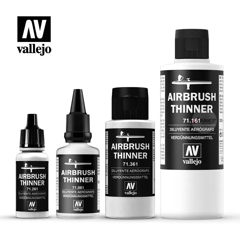 Liquido Pulizia Aerografo Vallejo - 200 Ml - Non Tossico E Pre-Diluito