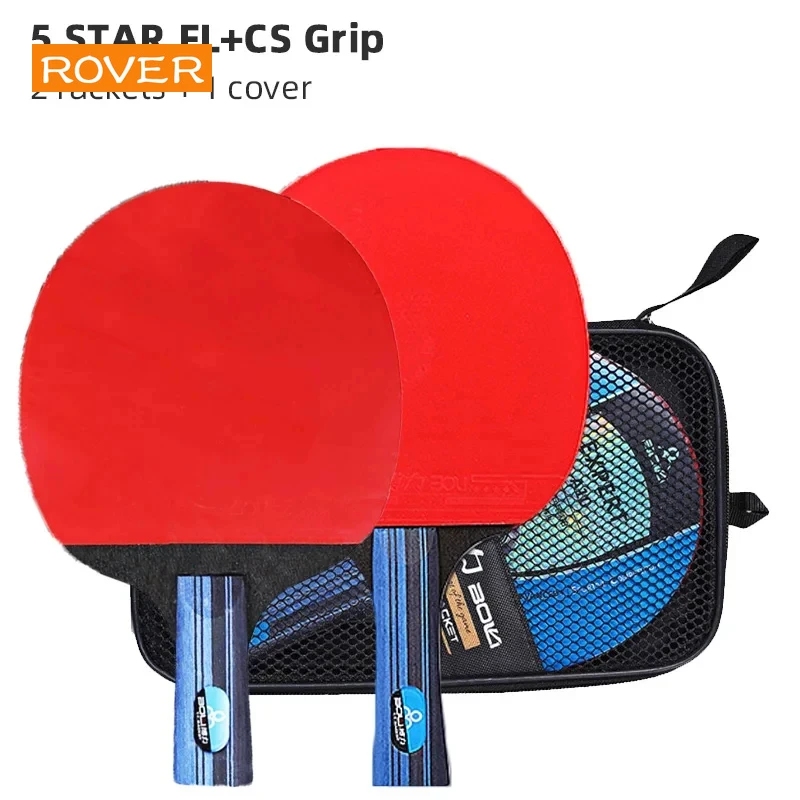 Table Tennis Racket 2PCS Professional Ping Pong Racket Set Pimples-in Rubber Hight Quality Blade Bat Paddle with Bag table tennis racket table tennis rubber table tennis blade