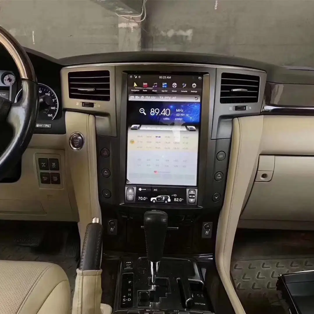 

8G 128G Tesla Screen Android For Lexus LX570 2007-2015 Car Radio GPS Navi Multimedia Player Head Unit Video Player CARPLAY