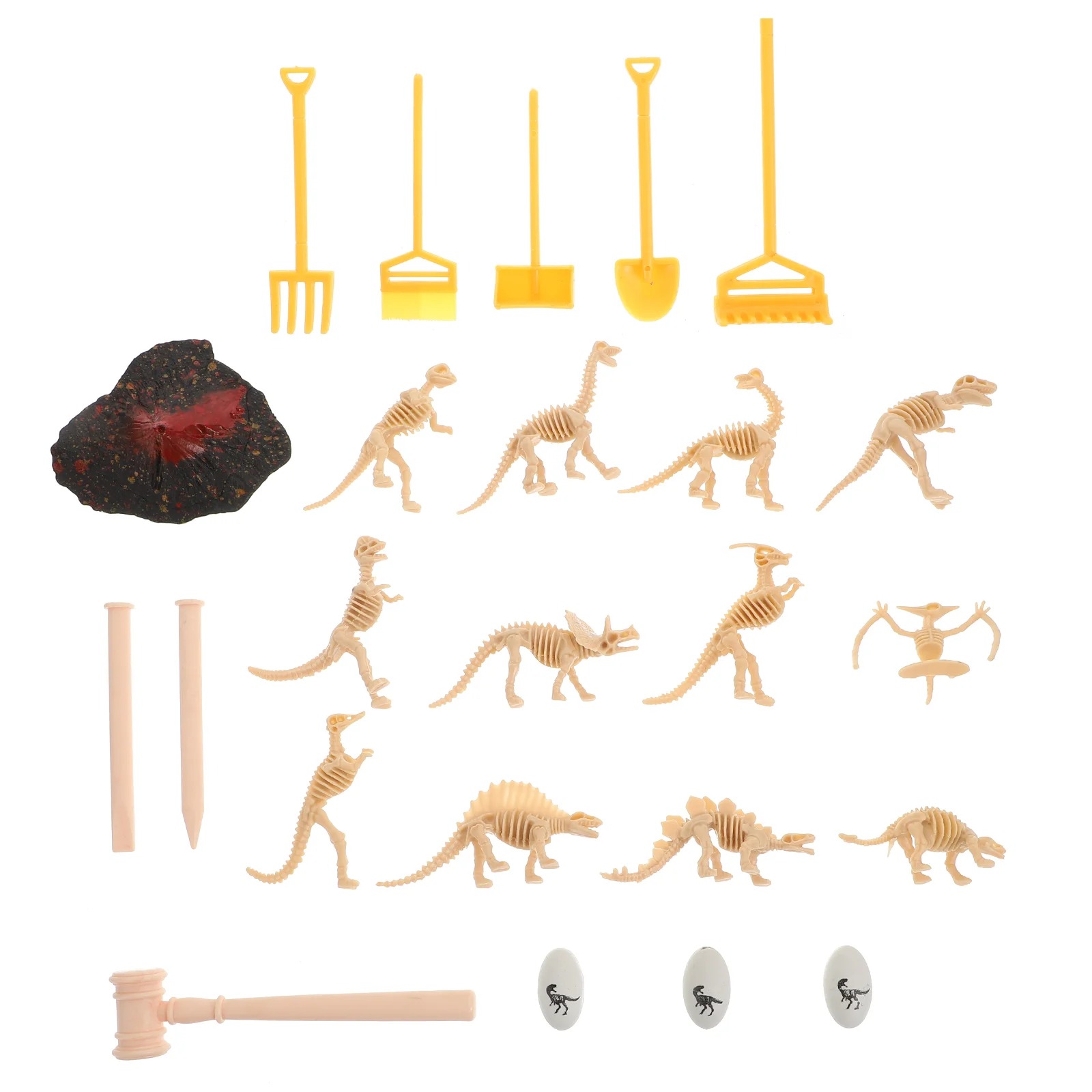 Dinosaur Kit Dino Dig Bone Excavation Sand Bones Archeological Digging Science Model Toys Stem Discovery 5