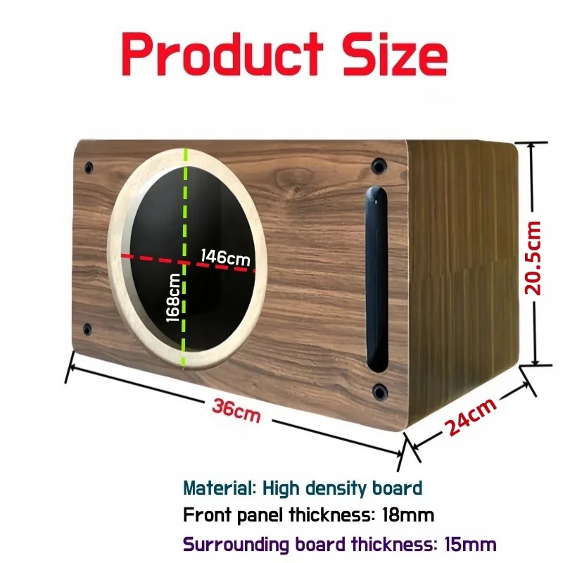 DIY 6.5-inch(Hole Diameter:146/168mm) Car/Home Full Range Coaxial Speaker Box Subwoofer Speaker Empty Box Speakers Wooden Casing car subwoofer box speaker empty box speakers wooden casing