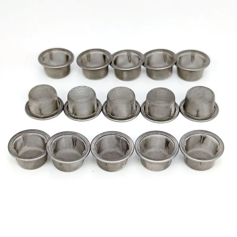 0.5/1 Inch Screen Filters Metal Bowl Tobacco Smoking Pipe Domed Rimmed Mesh Replaceable tobacco pipe smoking pipe filters
