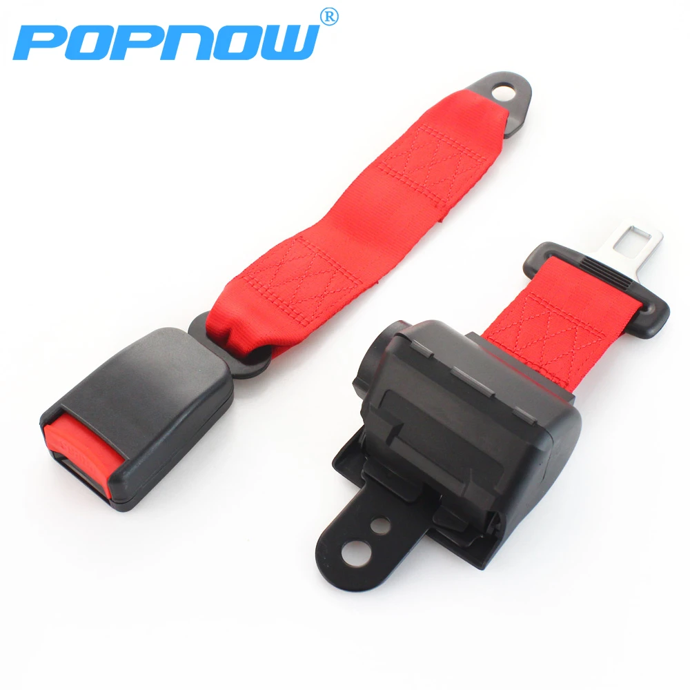 

Universal Retractable Semi-closed Two-Point Seat Belt Lap Auto Car Safety Adjustable Seatbelt Set Kit For Cars Bus Truck