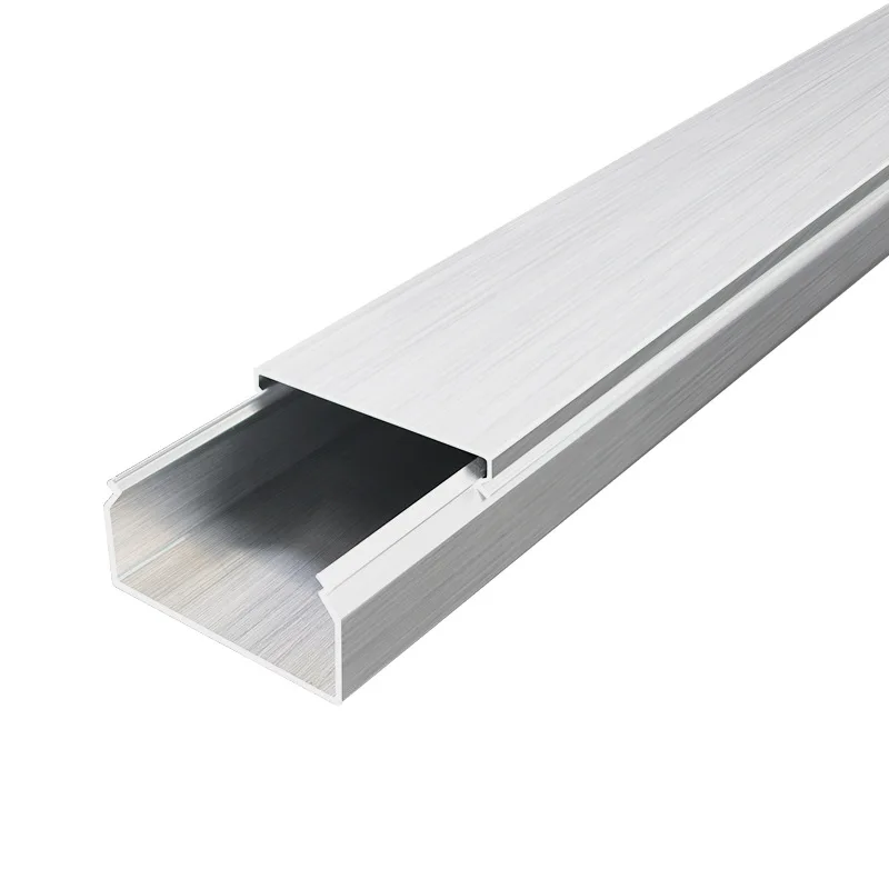 Aluminum Alloy Wire Groove Square Metal Snap Buckle Cloth Pressure Cable Network Line Hidden Decoration Through Slot Bridge