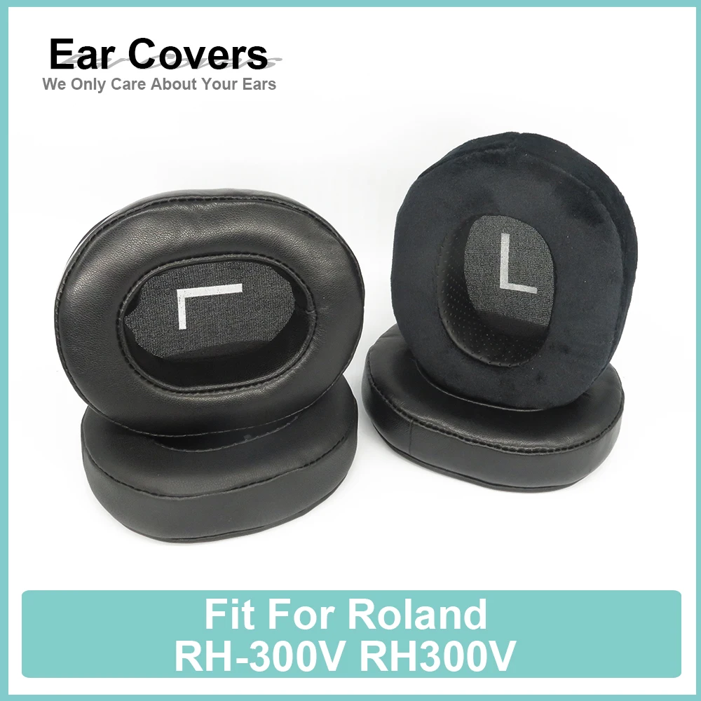 

Earpads For Roland RH-300V RH300V Headphone Earcushions Protein Velour Sheepskin Pads Foam Ear Pads Black Comfortable