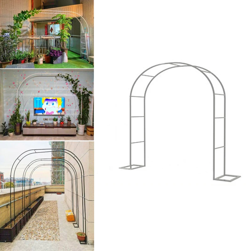 

2.3x1.4m-2.2x3.5m Iron Plant Climbing Arch Wedding Party Mariage Decoration Frame Anniversaire Decorations Backdrop Deco Stand