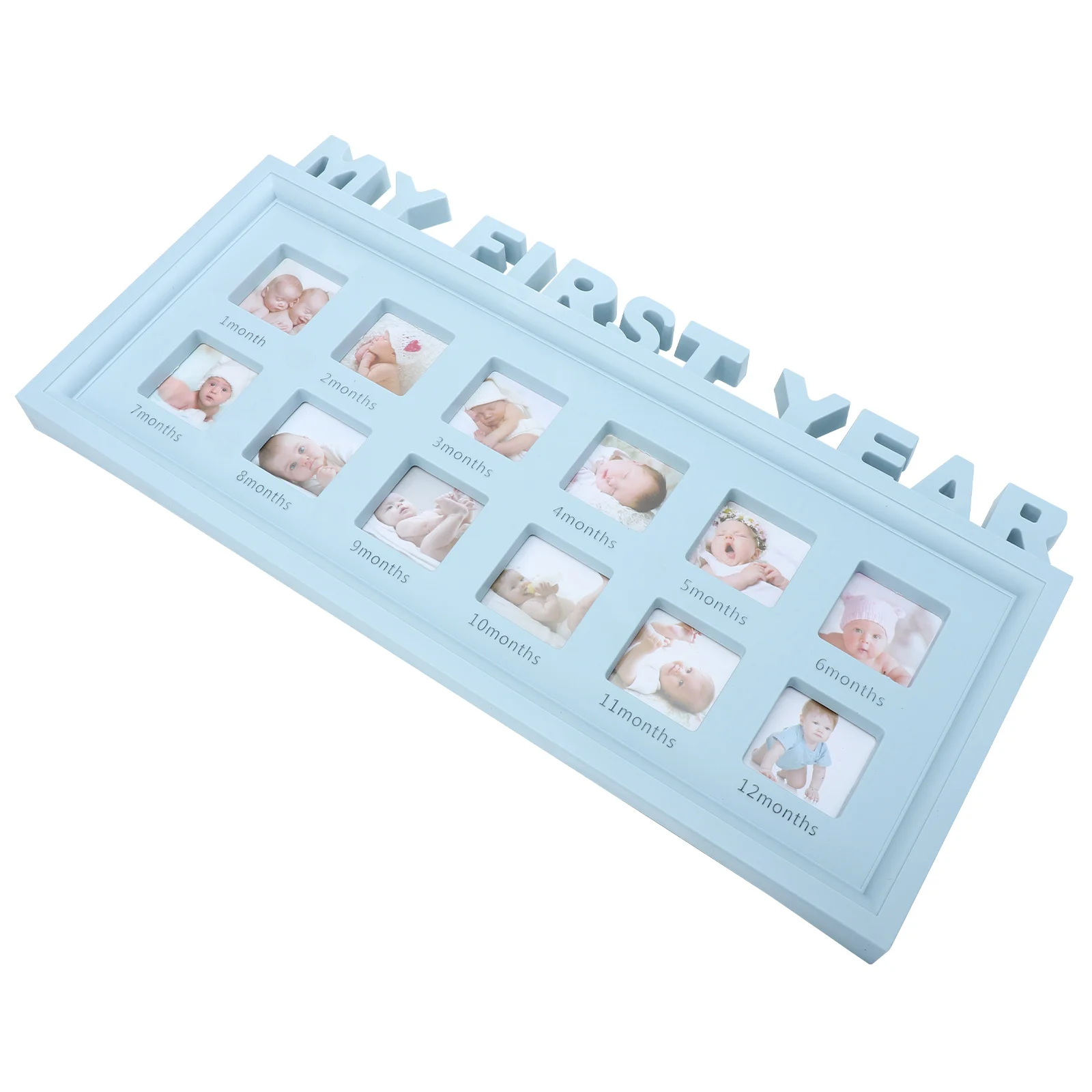 Baby First Year Picture Frame 12 Month Milestone Photo Frame Baby Shower Gift baby picture frame 12 month photo frame