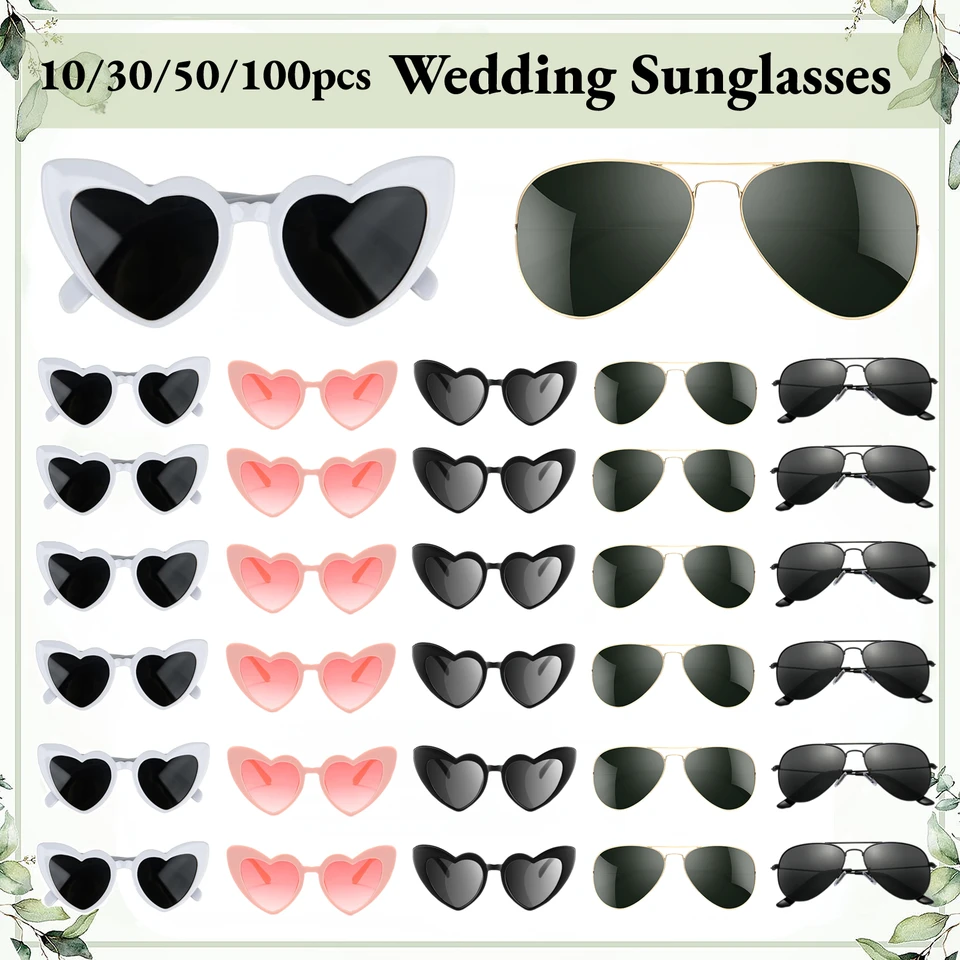 Lunettes De Soleil Vintage En Forme De Cœur Pour Enterrement De Vie De Jeune Fille, œil De Chat, Cadeaux De Demoiselle D'honneur, Faveur De Douche Pour Patients, Décorations De Mariage