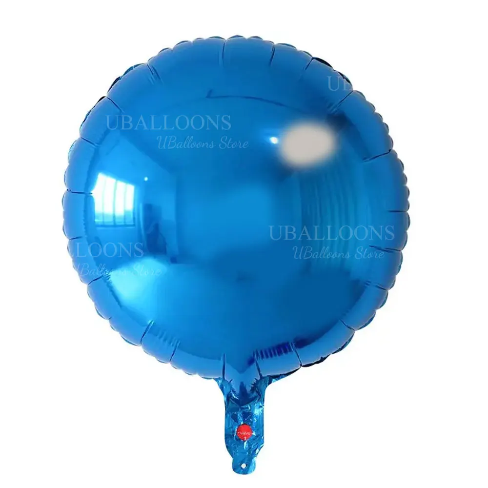 1/5/10 Stück runde Folienballons Metall Gold 18'' runder Heliumballon für Geburtstag Babyparty Hochzeit Weihnachten Party Dekor – Detail 13