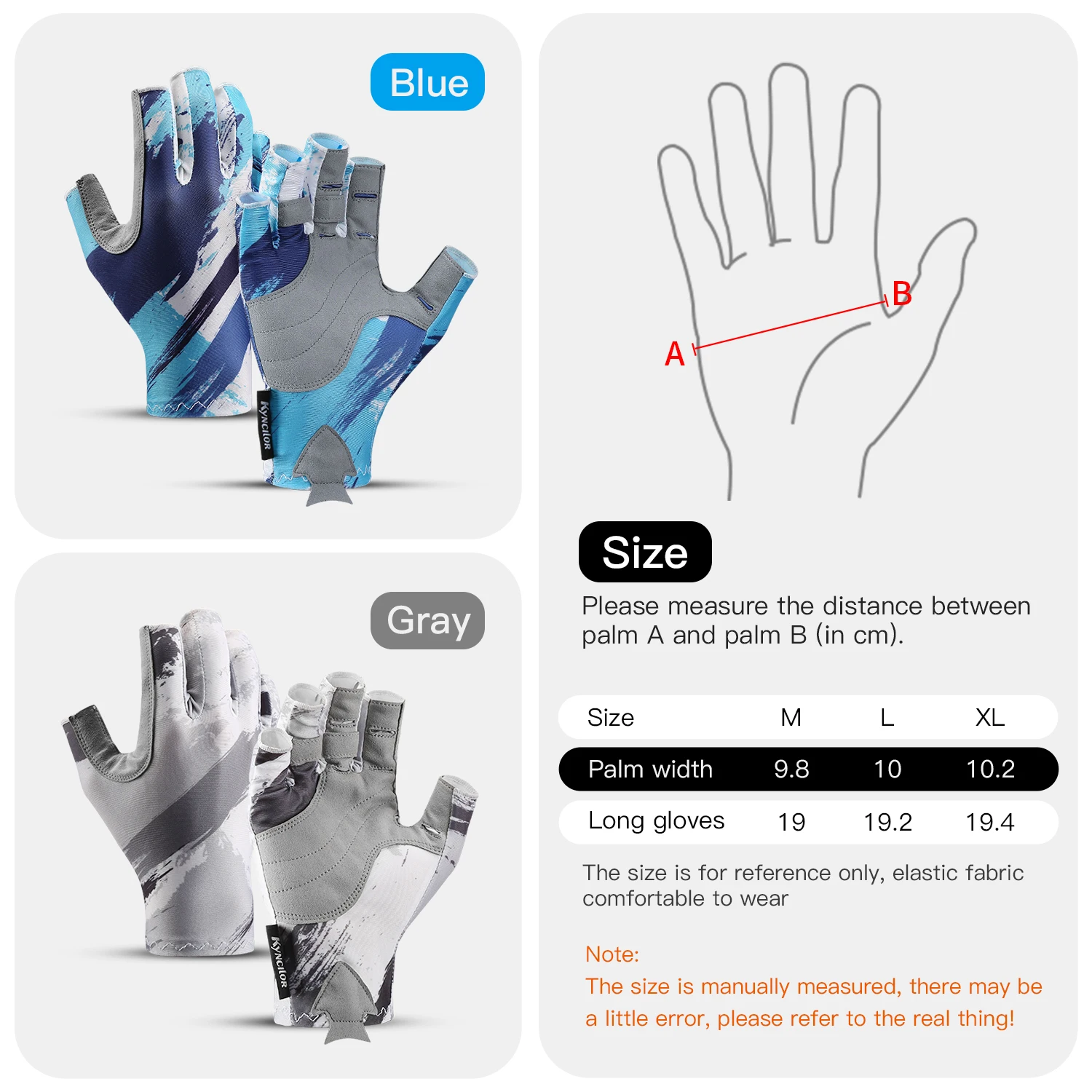 Outdoor Fishing Gloves Half Finger Men Women Anti-slip UV Wear Protection Sports Boating Fish Equipment Angling Sailing Gloves