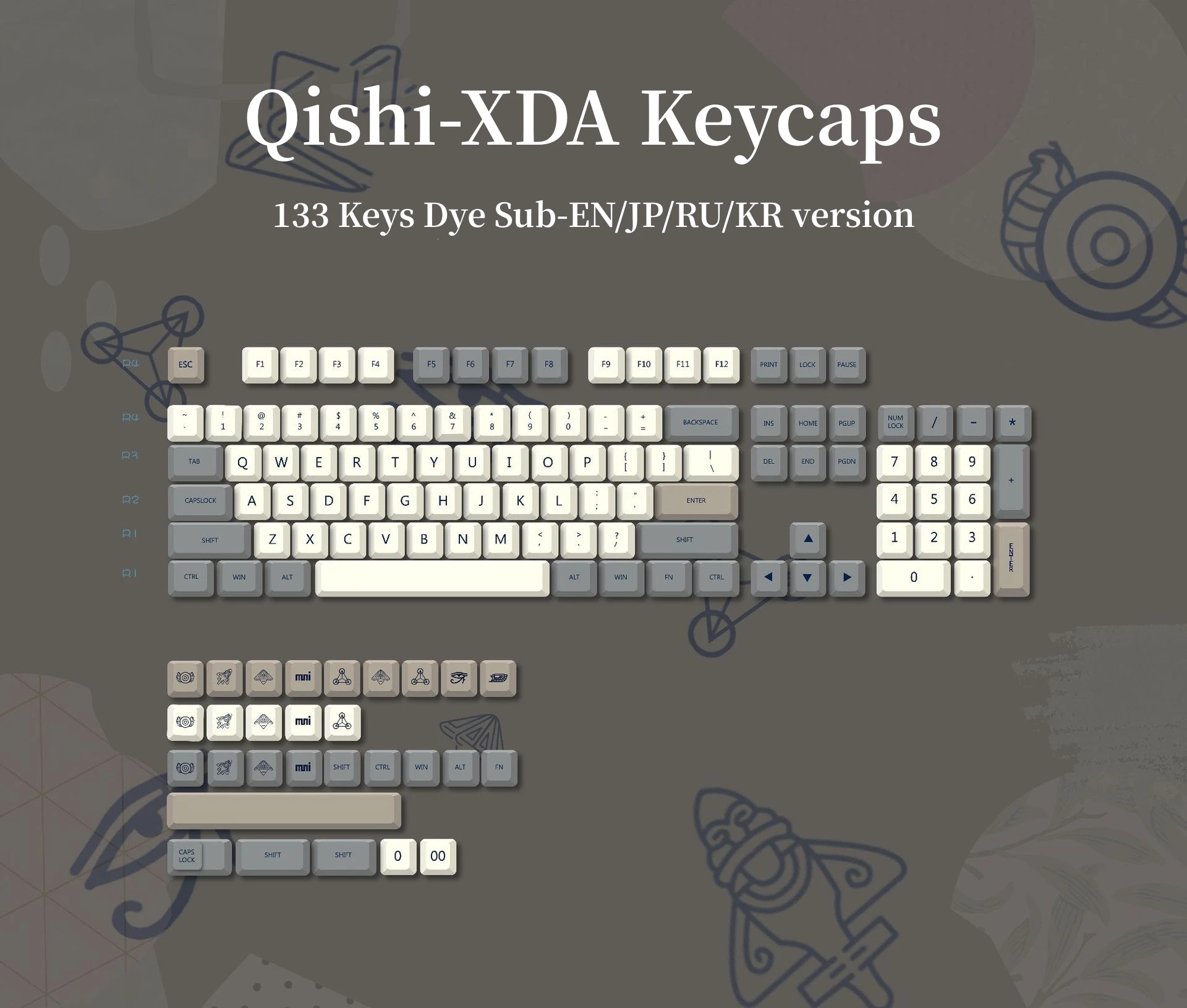 Teclado Gaming Mecânico, JCM XDA PBT Keycaps,