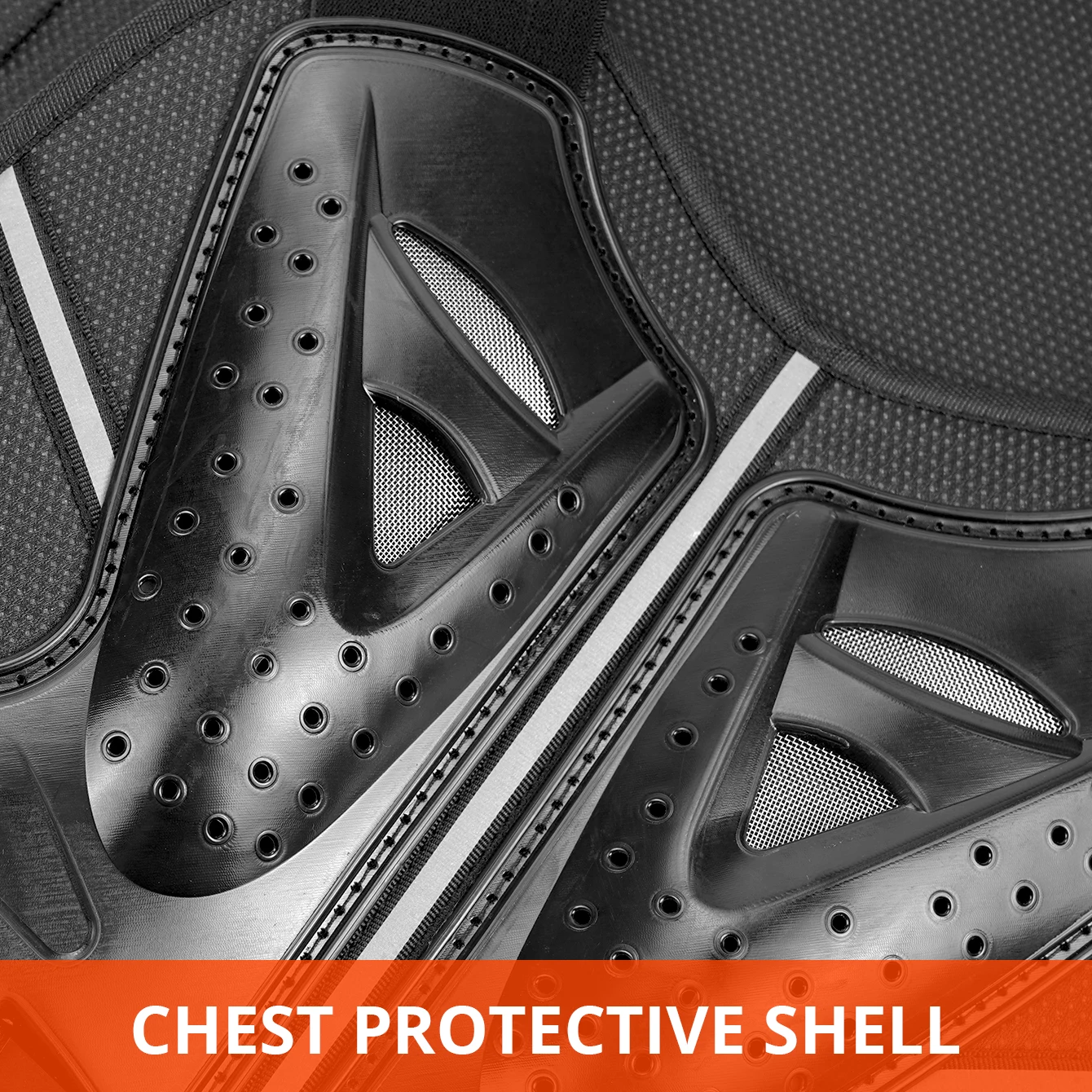 Motorcycle Armor Vest Jacket Protection Lightweight Breathable Adjustable Straps All-Season Riding Gear Unisex