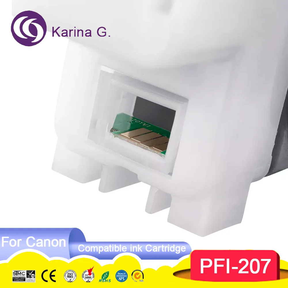 Premium Color Compatible Ink Cartridge For PFI207 PFI-207 PFI 207 Suit for  IPF6