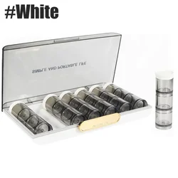 Premium 3 - Times Daily Large Pill Organizer - Weekly Medicine Box with Morning, Noon, and Evening Compartments (White)