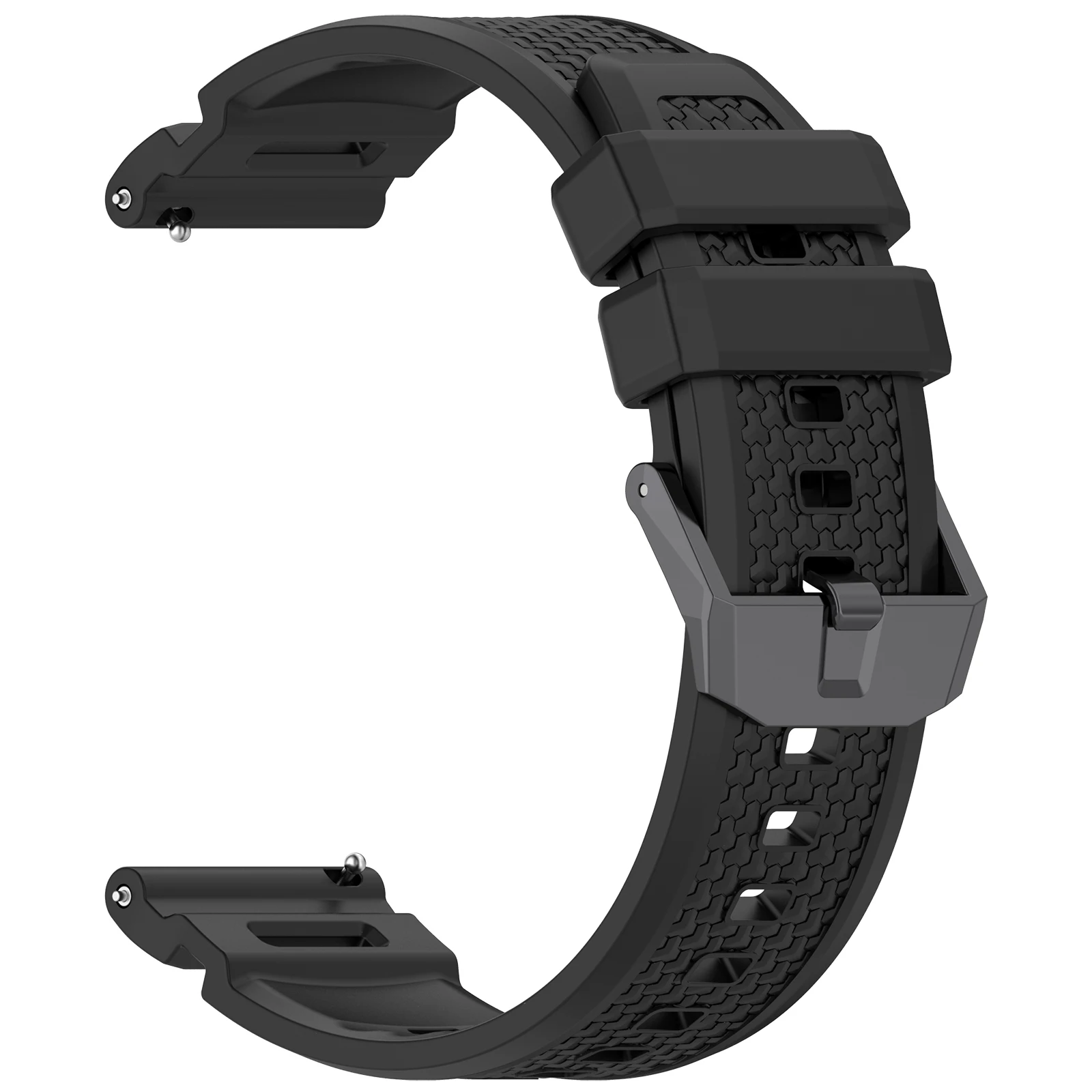 Silicone Sports Smartwatch Replacement Strap, 24mm Wristband, Compatible with Multiple Models