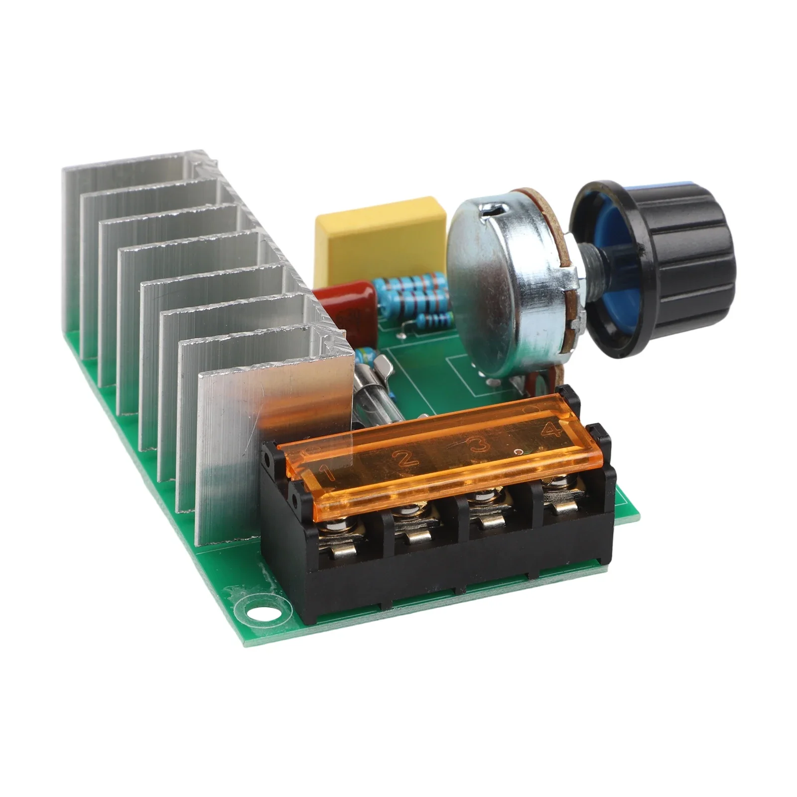 4000W 220V AC SCR 모터 속도 제어 모듈(전압 조정기 및 이중 커패시터 보호 기능 포함, 모터 애플리케이션용)