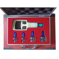 Cupping Therapy Magnet Massage 4 PCS China Medical Vacuum Cupping Set Magnetic Therapy Massage with Thickened Plastic 1
