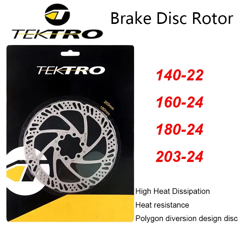 TEKTRO Bike Disc Brake Pads Bicycle Hydraulic Disc Brake Rotors 14022 16024 18024 20324