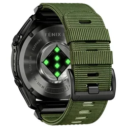 Versatile QuickFit Braided Canvas Nylon Watch Strap - 26mm/22mm - QuickFit 22mm (Army Green)