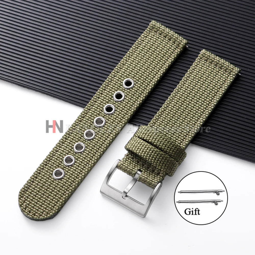 Premium Nylon Canvas Strap - Soft & Comfortable Sport Wristband with Quick Release