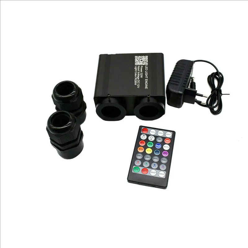 APP Bluetooth 32W RGBW Twinkle LED Fiber Optic Light 32W LED Light Engine For Home Car Starry sky Lighting decoration
