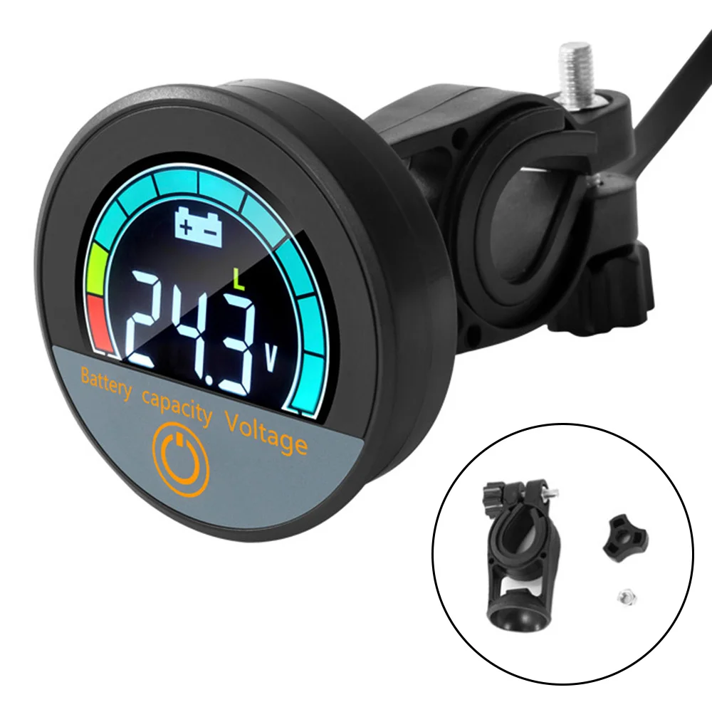 DC7-100V Electric Motorcycle Battery Level Voltmeter Embedded/handlebar Type Power Indicator Acid/lithium Battery Universal 3