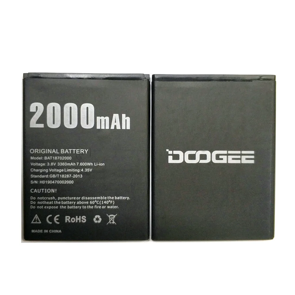 Аккумулятор DOOGEE BAT18702000 2000 мАч Сменные Аккумуляторы для смартфонов X50 + в наличии |