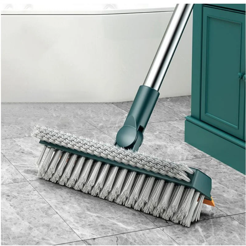 

Floor Cleaning Brush Rotating Crevice Scrub Brush Long Handle Stiff Broom Magic Bathroom Toilet Clean Brush Home Cleaning Tools