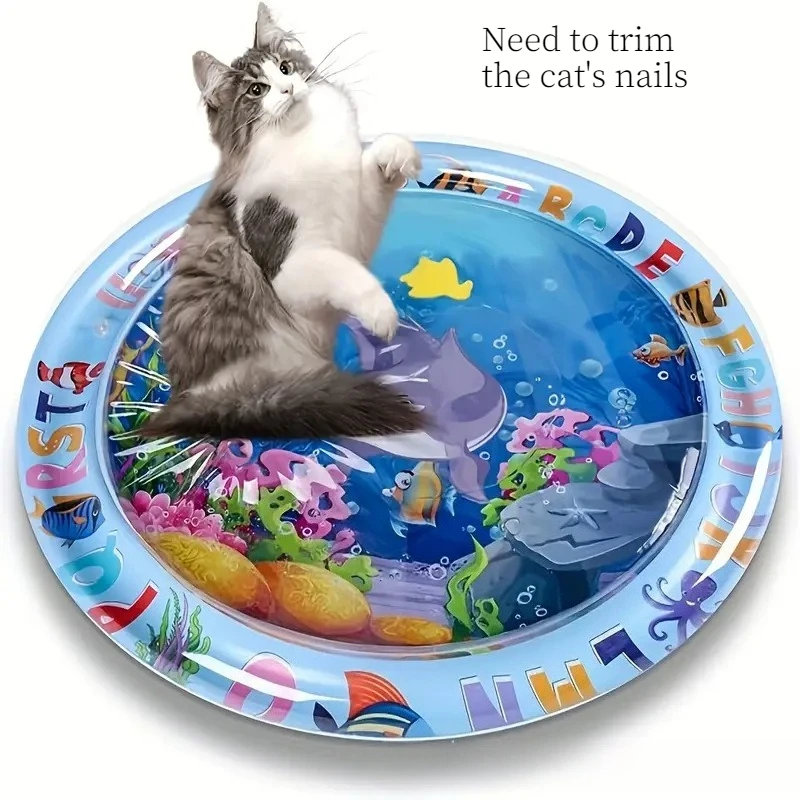 Cooling Water Mat For Pets Scratch Resistant Inflatable Ice Bed_voghion.com