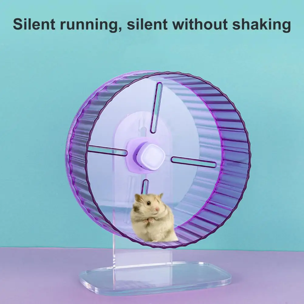 

Hamster Wheel Easy to Install Pet Running Wheel Transparent Hamster Exercise Toy Small Pets Supplies Hamster Cage Accessories