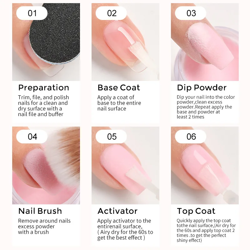 Icey Beauty 15ml Nail Immersion Powder Liquid Bottom Adhesive Seal Two in One Desiccant Set Multi-Use Top Base Coat