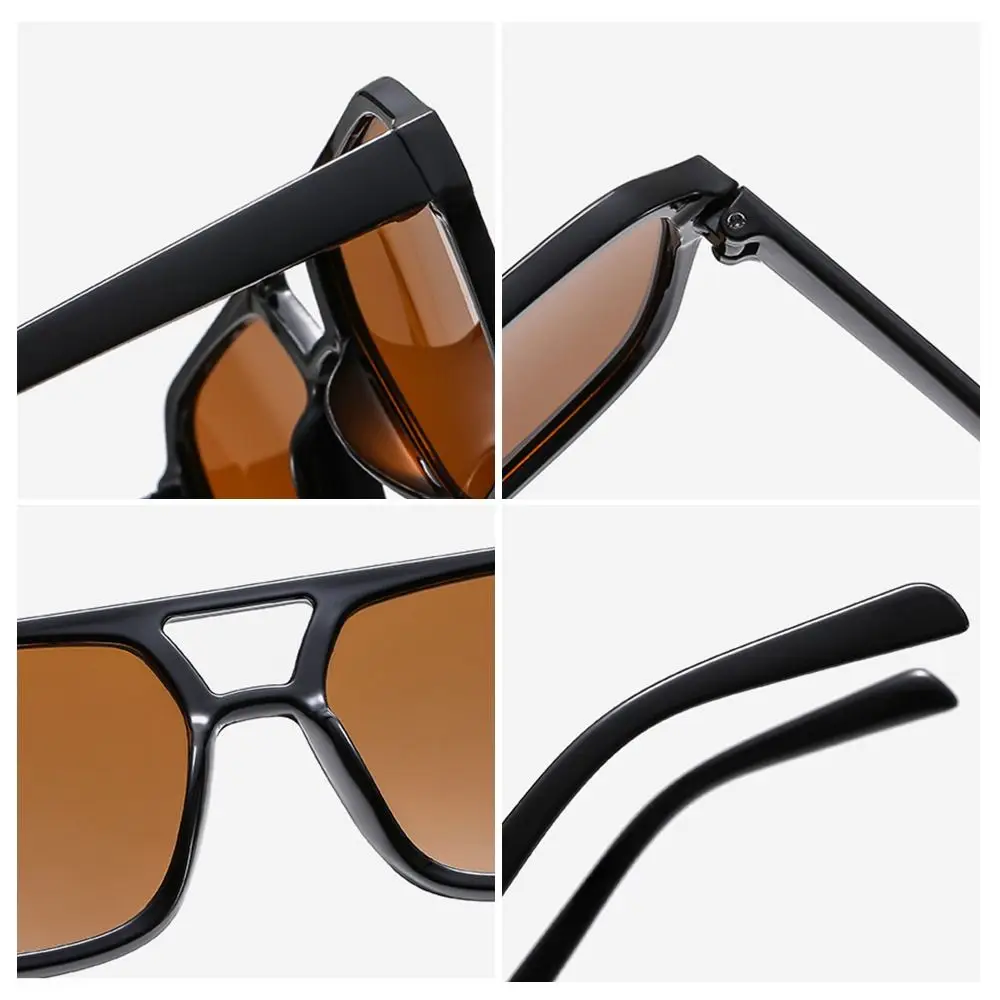 Black Square Aviation Sunglasses UV400 Protection for Men and Women