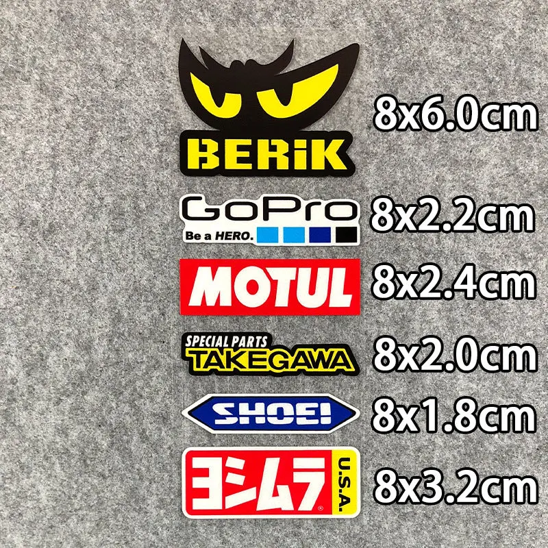 Motorcycle Stickers MotorBike Sponsor Helmet Tank Side Strips Decals Waterproof for Honda Suzuki Kawasaki Sbk Shark Yamaha Motorcycle Stickers
