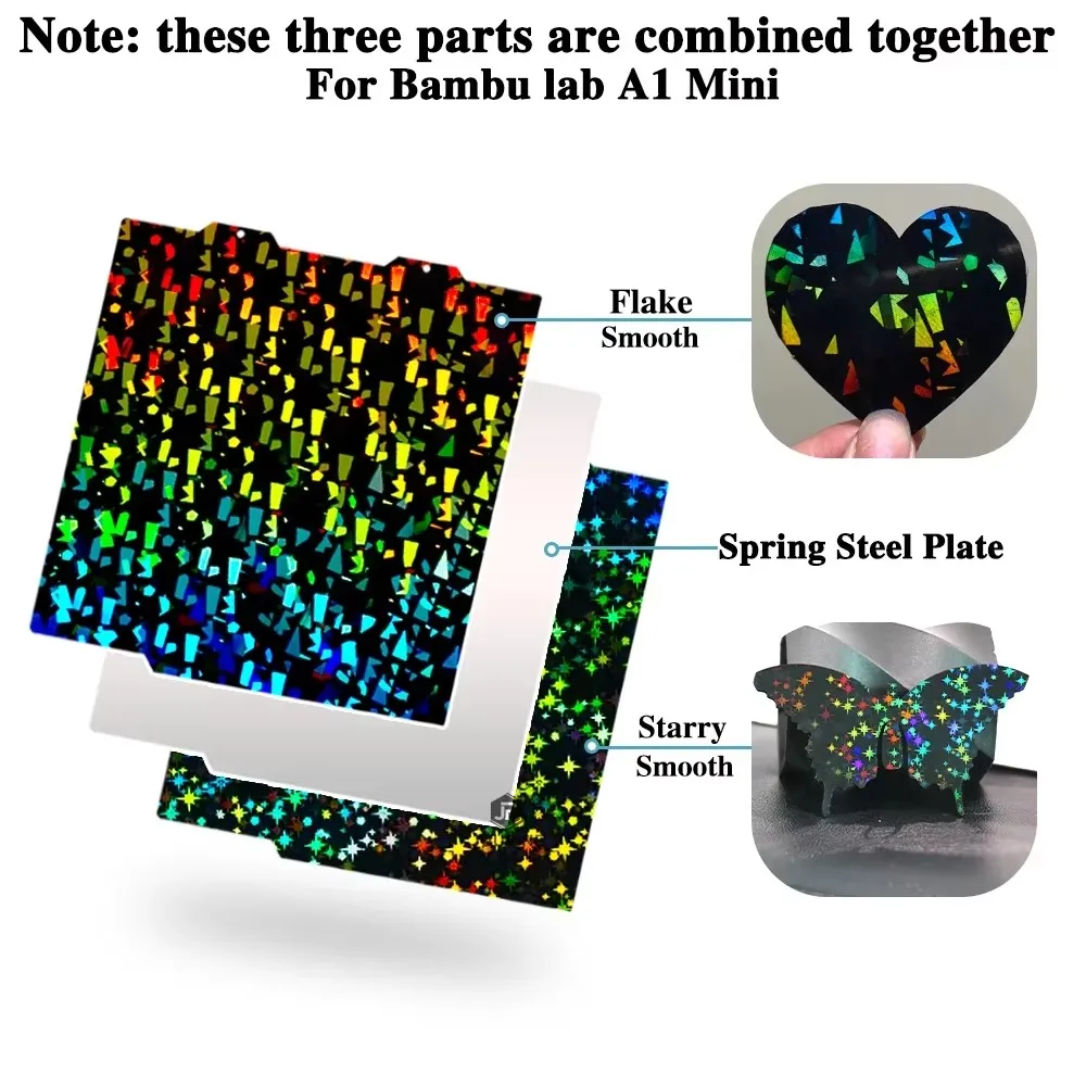 Enhanced Build Plate with Magnetic PEO Sheet and Spring Steel Pei Sheet - 184x184 by Juupine