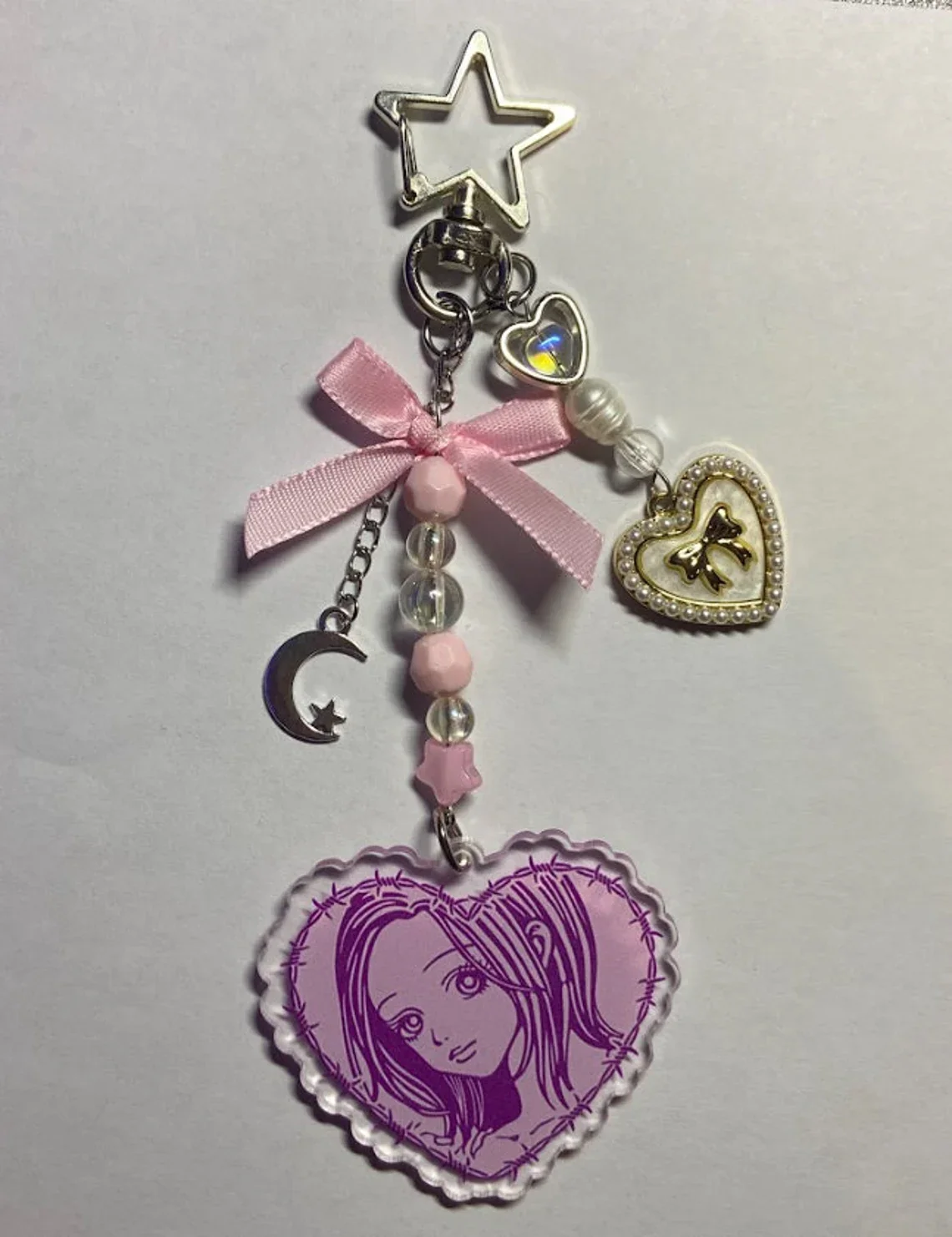 NANA チャーム付きキーホルダー 2点セット NANA チャーム付