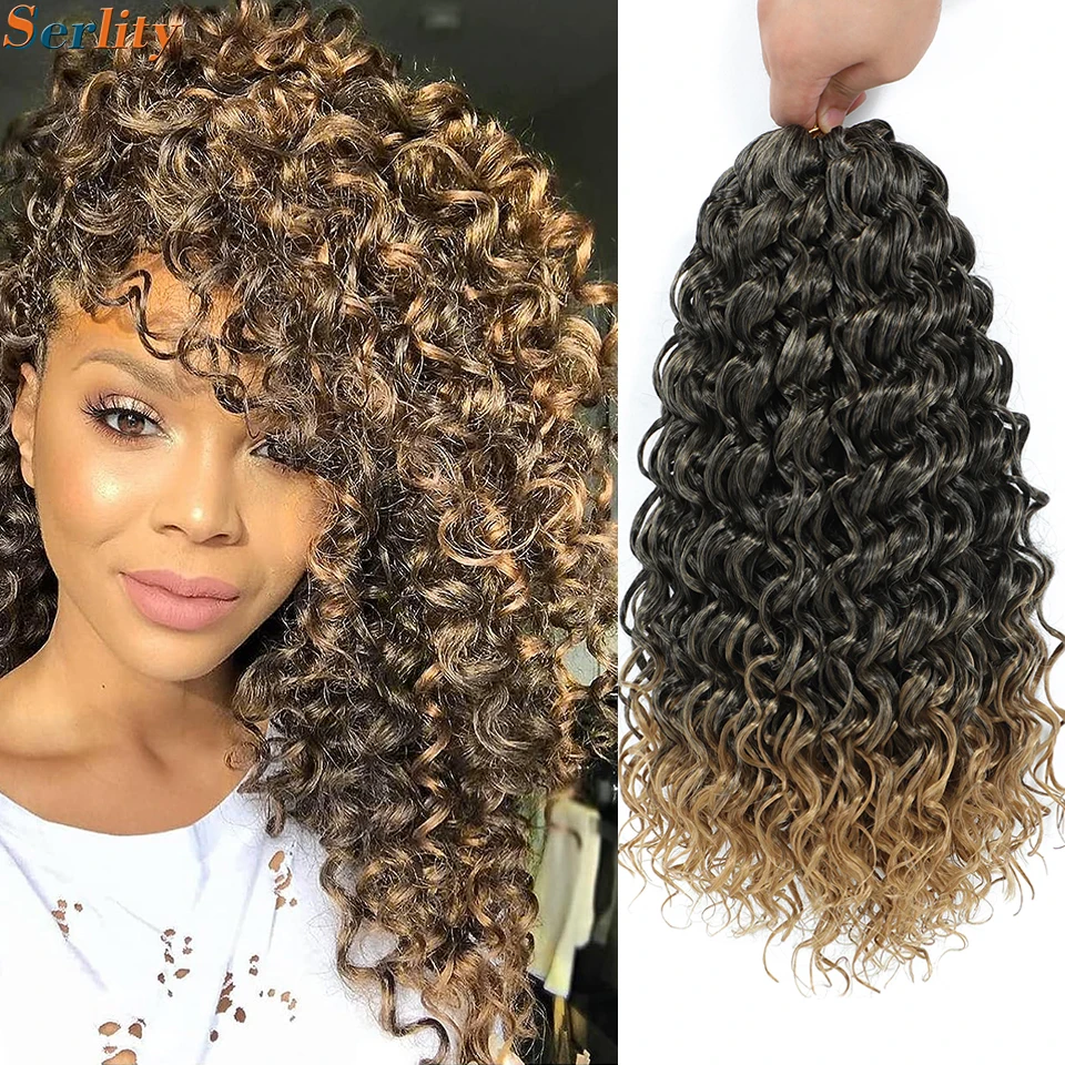 GoGo Curl Crochet Hair 8 Packs Water Wave Crochet Hair 10 Inch Curly  Crochet Hair for Women Short Beach Curl Crochet Hair Synthetic Deep Twist Crochet  Hair Extensions(T30) 10 Inch(pack of 8) T30