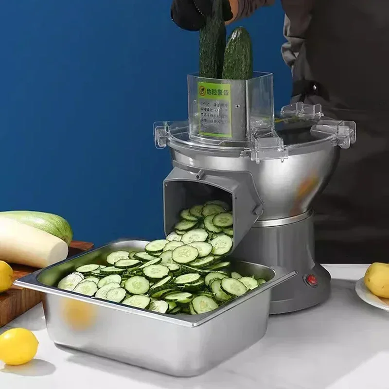 110V/220V Vegetable Dicing Machine Multi-functional Slicer Carrot Potato Dicing Machine Commercial Electric Vegetable Cutter 5