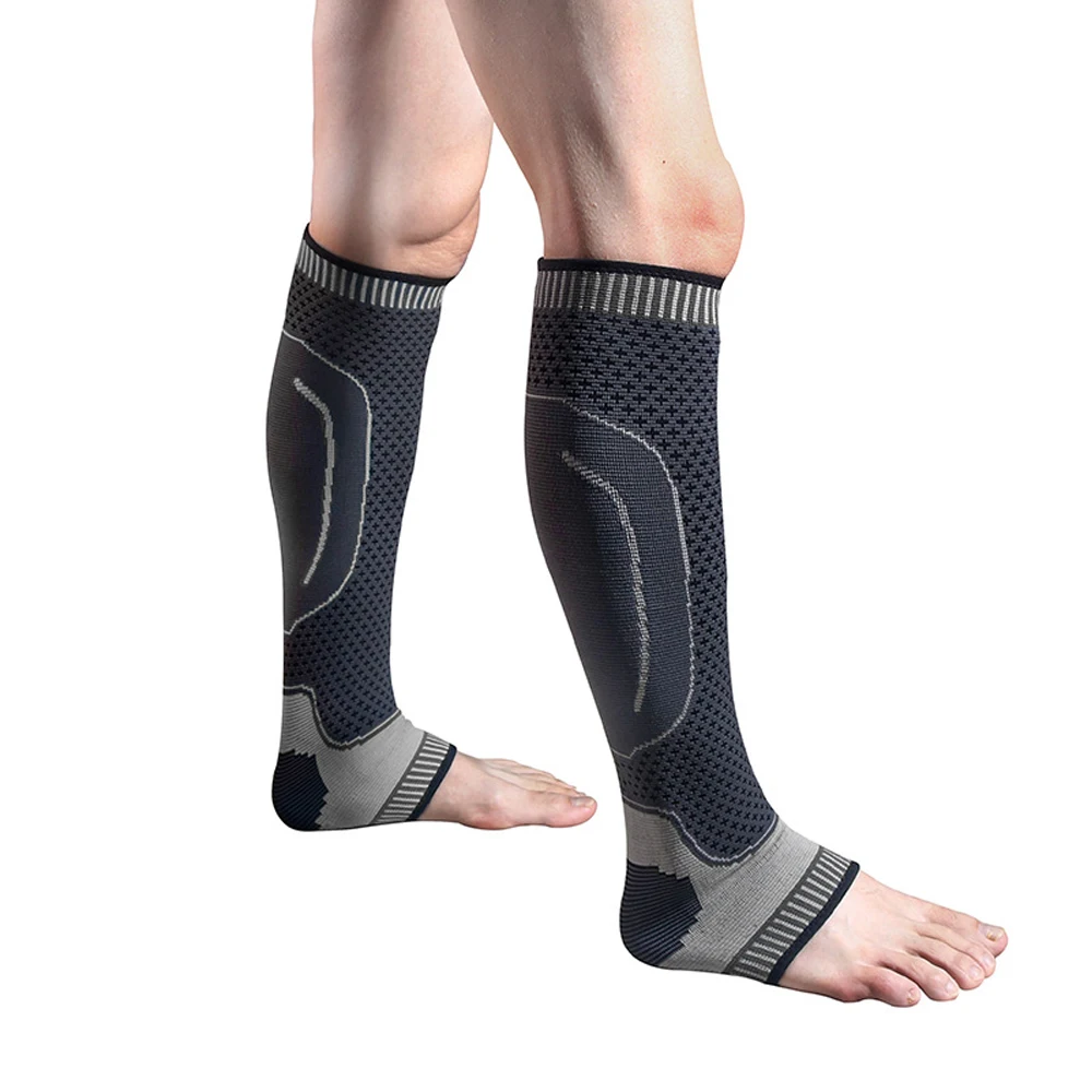 1Pcs Women Men Compression Calf Sleeve Support Suitable For Running Basketball Protection Calf Ankle Socks Open Toe Calf Socks