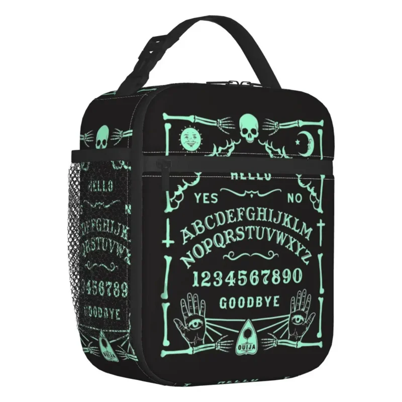 

Spirit Ouija Board Witchcraft Thermal Insulated Lunch Bag Halloween Occult Portable Lunch Container for School Storage Food Box