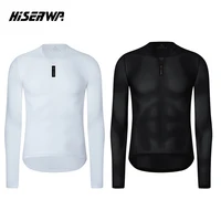 HISERWA Men Cycling Base Layre Long Sleeve Breathable Quick Dry Cycling Jersey MTB Bike Sports Underwear Bicycle Undershirt 1