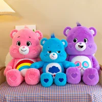 Care Bears Plush Toys Doll Rainbow Cartoon Pillow Sofa Car Ornaments Home Decor Super Soft Soothing Sleeping Doll Birthday Gifts 1