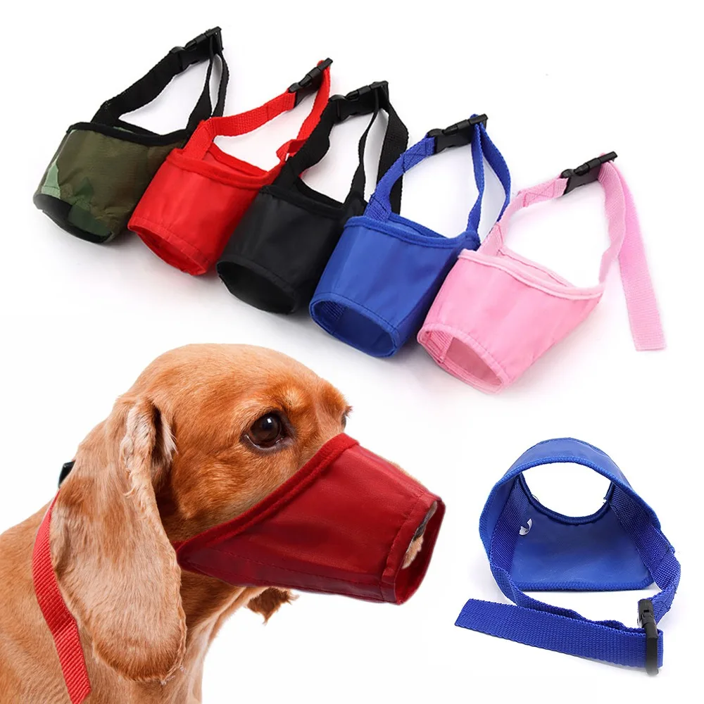 7 Sizes Pet Dog Adjustable Mask Bark Bite Mesh Mouth Muzzle Grooming Anti Stop Chewing Pets Accessories For Small Medium Dog
