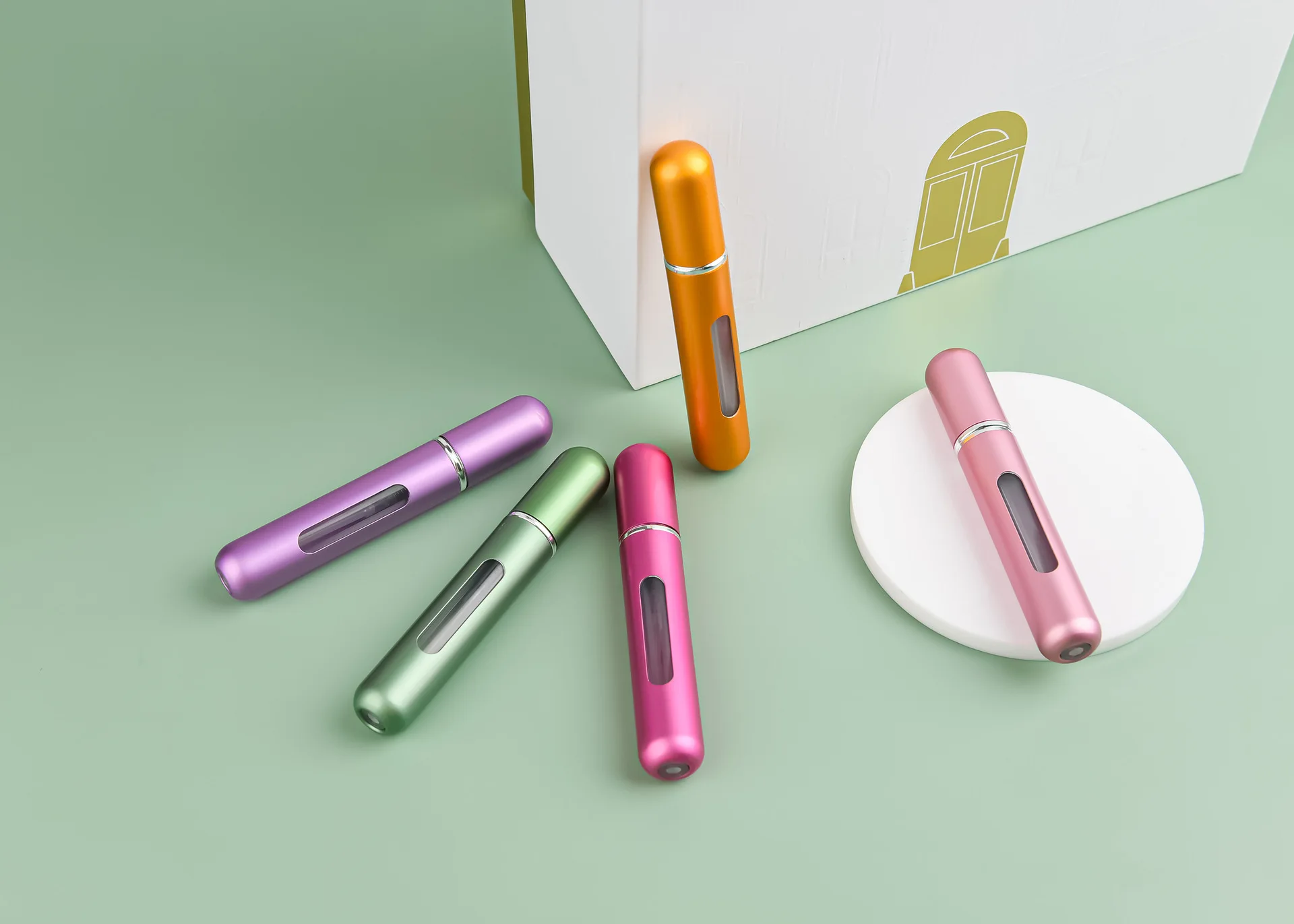 5 ml 8 ml Tragbare Mini Nachfüllbare Parfüm Flasche Mit Spray Duft Pumpe Leere Kosmetische Behälter Zerstäuber Flasche Für Reise werkzeug – Detail 2