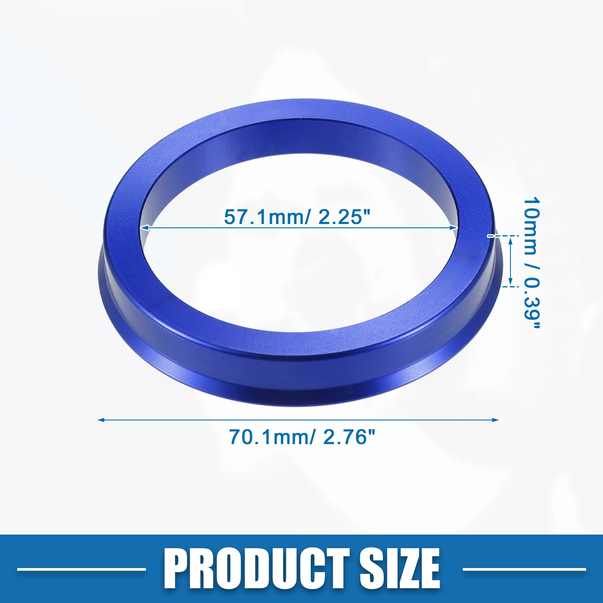 X AUTOHAUX 4pcs OD 57.1mm A ID 56.1mm Lega Di Alluminio Hub Centric Anelli
